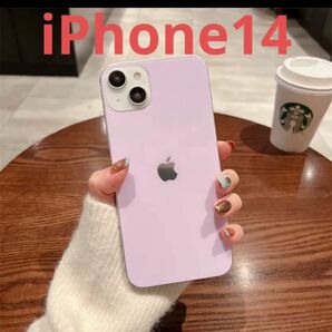 iPhone14バックガラスフィルム 背面ガラスフィルム 紫