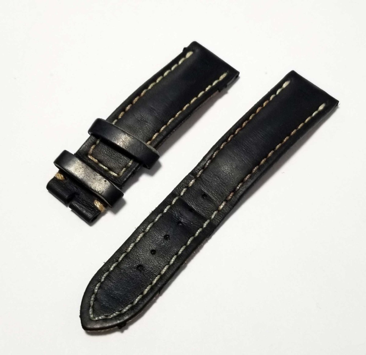 楽天カード分割】 新品 BREITLING ブライトリング 純正 革ベルト 黒