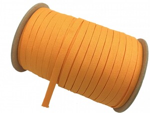 u- Lee color ( orange ) polyester strap flat cord 100M bobbin volume width :10mm