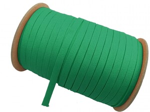 u- Lee color ( green ) polyester strap flat cord 100M bobbin volume width :10mm