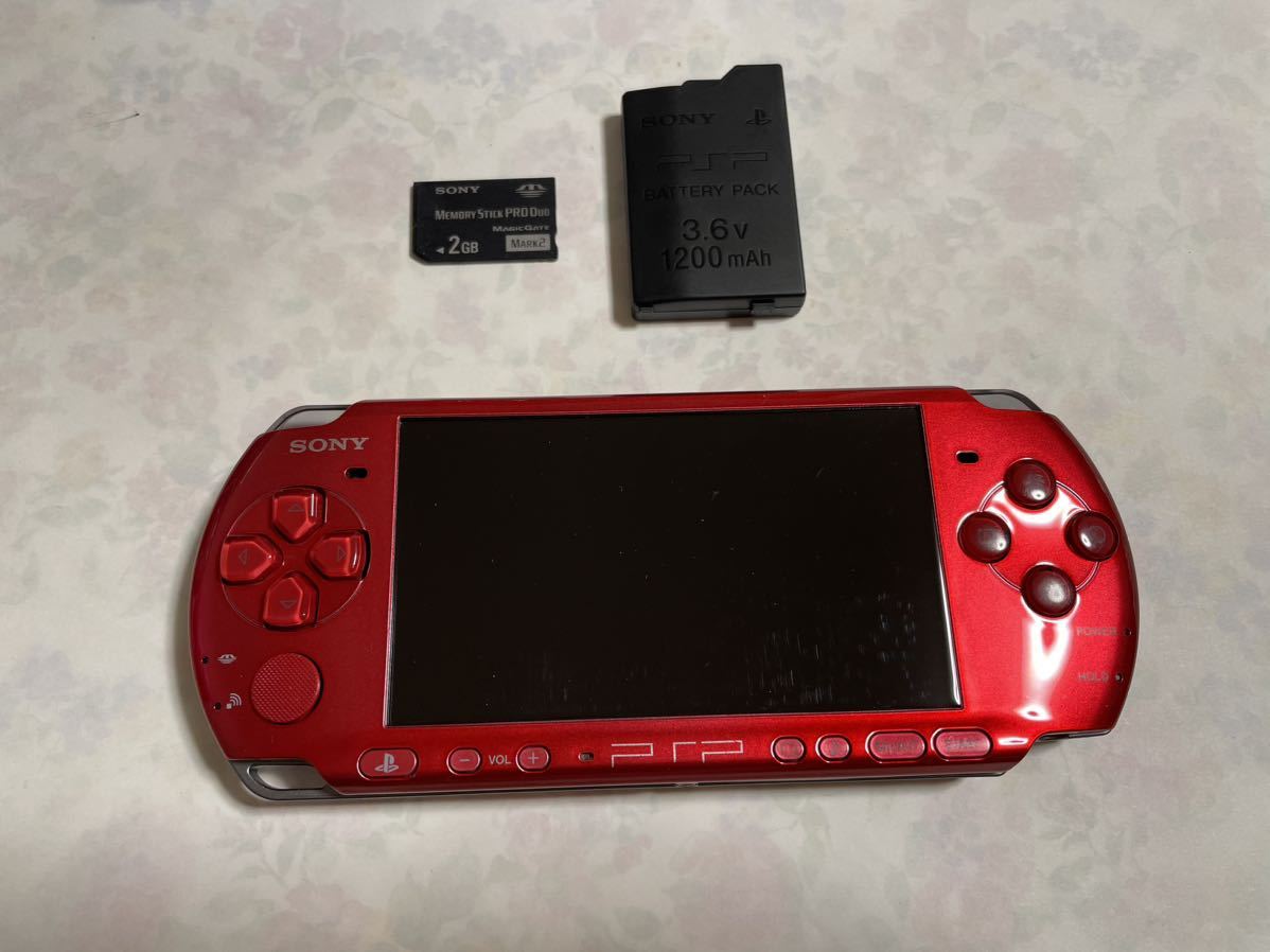 PlayStation Portable - 美品 PSP-3000 ラディアントレッドの+