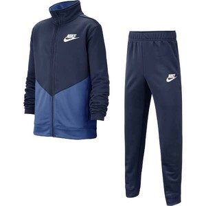  Nike Junior stand-up collar jacket & pants jersey top and bottom set 140(S) navy / blue navy blue setup child Kids 