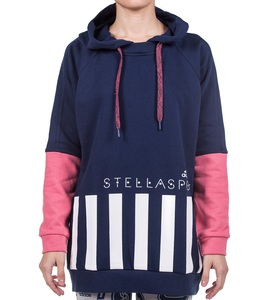  Adidas Stella sport pull over fender -ti-M size regular price 9889 jpy navy navy blue STELLA SPORT French Terry sweat Parker 