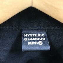 HYSTERIC GLAMOUR MINI 刺繍 ワッペン ワーク シャツ ジャケット 長袖 子供服 140 ブラック キッズ 女の子 ヒステリックミニ 23011102_画像3