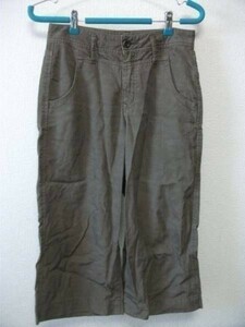 assk14*#Mrs.jeana GOLD #. minute height pants light brown group W61 H89 made in Japan 