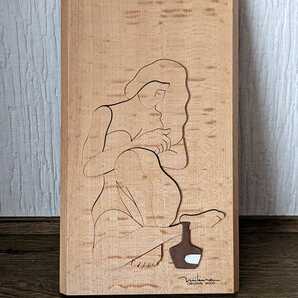 木製 パズル 酒 女 昭和 レトロの画像1