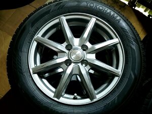 中古ホイール未使用スタッドレスセット★レイシア1P8S★IG60★185/65R15★140系カローラフィールダー/E12ノート等　４本セット