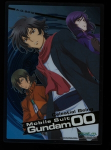 機動戦士ガンダム00☆ダブルオー☆ジャンボカードダス☆刹那＆アレルヤ＆ティエリア☆ゴールド箔☆ビジュアルアートワークス☆Final Phase