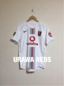 【美品】NIKE URAWA REDS ナイキ 浦和レッズ 2006 アウェイ 2ND ユニフォーム Jリーグ ホワイト 半袖 サイズS 128221