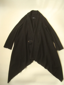 DKNY ブラックデザインコート size4 ダナキャラン
