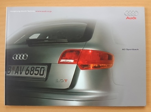 ★アウディ・A3 スポーツバック Sportback 2004年11月 カタログ ★即決価格★