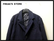 MEN'S L 新品【FREAK'S STORE フリークスストア コート ウール混 ジャケット No 153-1590 NAVY メンズ L 】_画像2