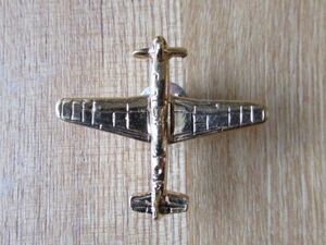  old pin badge : propeller machine airplane gold Gold vehicle aviation pin z#V