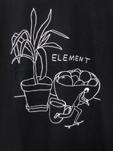 ELEMENT エレメント AH021221FBK メンズS 半袖Tシャツ TruckSS スケートブランド デザイン プリント ティー 黒色 ブラック Black 送料無料_画像2