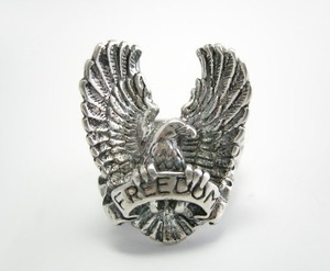 G&S USA 90s ヴィンテージ リング バイカーリング イーグル アメリカン EAGLE BIKER RING ワンスター VINTAGE デッドストック