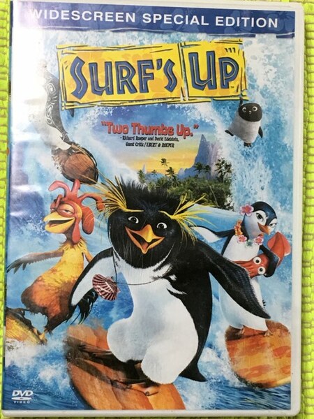 アメリカ製アニメ英語版DVD・SURF’s Up “Two Thumbs Up”♪