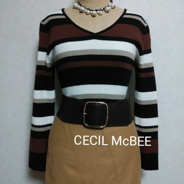 CECIL Mc BEE セシルマクビー ニット ボーダー柄