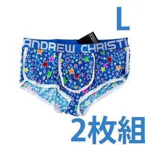 Andrew Christian 星 2枚組 Lサイズ ボクサーブリーフ 下着 メンズ 新品 未使用 匿名配送 即決 送料無料