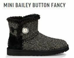 UGG アグ MINI BAILEY BUTTON FANCY ミニ ベイリー ボタン ファンシー 試着のみ