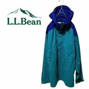【L.L.Bean】希少 70〜80's ナイロンアノラックパーカー A-193