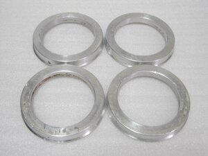 #USED# aluminium hub ring 73.1/56.1 4 pieces set # Subaru car /BMW Mini etc. #