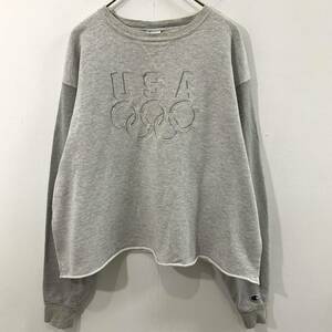 VINTAGE Champion USA製 アメリカ製 スウェットトレーナー 90s 80s 超希少 オリンピック 裏起毛 刺繍 チャンピオン【送料一律/同梱可能】A