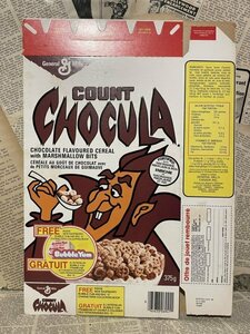 ☆1980年代/カウントチョキュラ/シリアルボックス/即決ビンテージ/シリアルモンスター/Cereal Box(1983/Count Chocula) FO-004