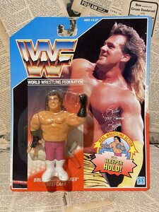 ☆1990年代/プロレス/フィギュア/即決ビンテージ/ハズブロ/Hasbro/WWF/Action Figure(Brutus &#34;The Barber&#34; Beefcake/MOC) WW-003