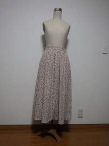 GLACIER small floral print long flared skirt 151