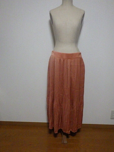 Hina Style　大きいサイズ　消しプリーツ　ロング　スカート　189