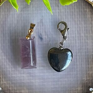 75【タイムセール】アメジスト&テラヘルツトップ♪2個セット