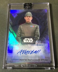 TOPPS STAR WARS SIGNATURE アンドリュー・ウッドール直筆サインカード IMPERIAL RECRUITMAENT OFFICER #/50