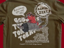 テッドマン／TEDMAN／Lサイズ／半袖Ｔシャツ／TDSS-540／カーキ／エフ商会／新品／送料無料／零戦／ミリタリー_画像6