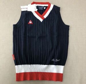  new goods * unused Le Coq Golf knitted the best * M * QGWLJL80 navy 