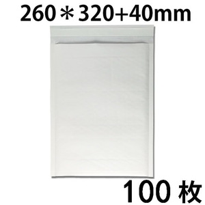 新品 クッション封筒 #3 A4対応 白 内寸240x320mm 100枚 送料無料 配送エリア 全国（北海道・九州・沖縄・離島を除く）