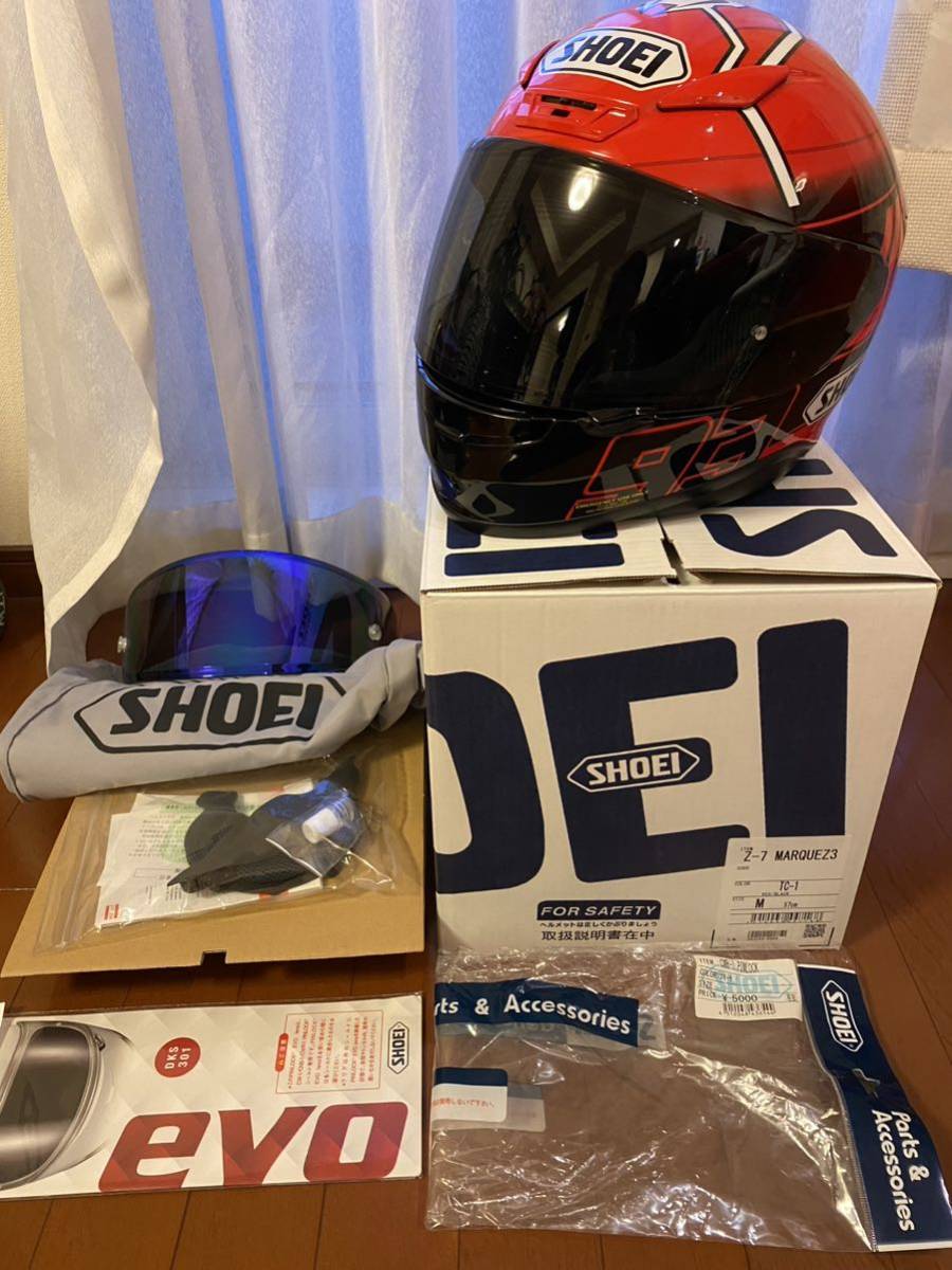 国内即発送】 SHOEI Z7 マルケス Mサイズ ヘルメット/シールド