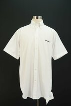 ☆☆BALENCIAGA（バレンシアガ） HOMME 半袖 ボタンダウンシャツ 白 37 ☆☆美品_画像3