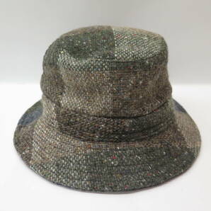 美品 Sサイズ アイルランド SHANDON HEADWEAR シャンドン ウール100％ ツイードハット チェック柄 帽子の画像2