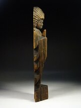 緑屋ft■ 時代物　木彫　円空仏　仏像　高約45cm　彫刻美術 仏教美術　i9/11-6833/24-2#80_画像2