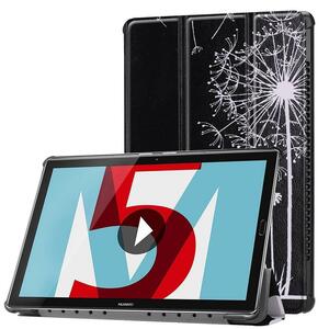 HUAWEI MediaPad M5 10.8 / MediaPad M5 Pro タブレット専用ケースマグネット開閉式 薄型 軽量型 高品質PUレザーケース☆タンポポ