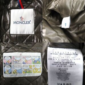 1円〜 未使用に近い モンクレール MONCLER TIERCE 162A ダウンジャケット フード脱着可 1 ダークグレーの画像9