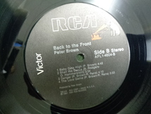 PETER BROWN/BACK TO THE FRONT●LP_画像6