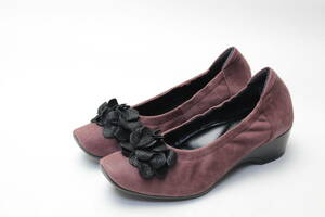  new goods!Pisazpisa original leather flower motif pumps (23cm3E)/554