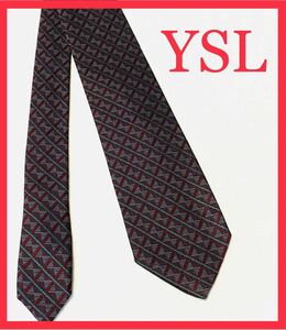 【美品】イブサンローラン　YSL シルク　ネクタイ