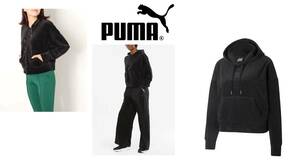 新品！　PUMA （プーマ）　レディース ベロア パーカー フーディー スウェット 　（M)