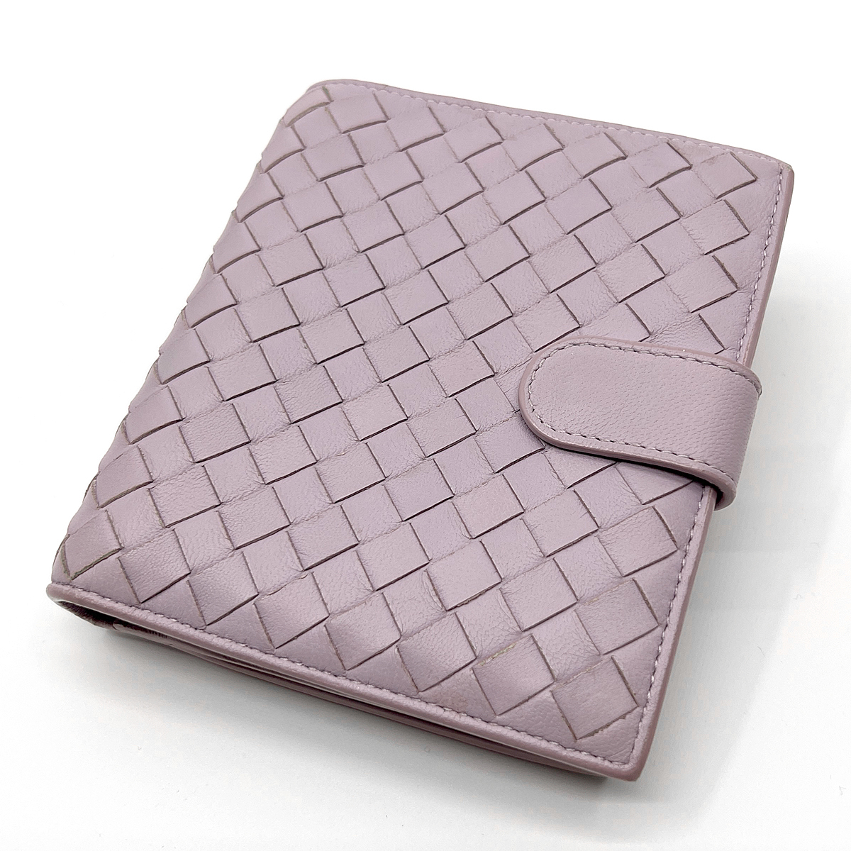出品 《 新品 》BOTTEGA VENETA 財布 バイカラー 小銭入れ付 茶 紫 www