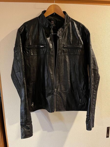 本革 シングルライダースジャケット Mサイズぐらい