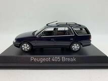 ノレブ プジョー 1/43 NOREV Peugeot 405 Break 1991 Blue J04-04-040_画像2