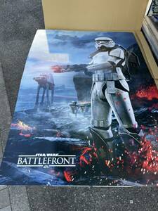 未使用　エレクトロニック　アーツ株式会社　スター・ウォーズ バトルフロント ビデオゲーム大型スタンディ　縦看板パネルw102,5cmh152cm