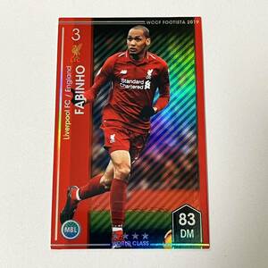 ♪♪WCCF FOOTISTA 2019 EX ファビーニョ Fabinho Liverpool FC RU前 ♪三点落札で普通郵便送料無料♪